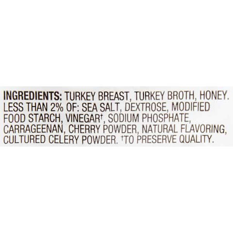 Great Value Thin Sliced Honey Turkey Breast, 9 oz - Water Butlers