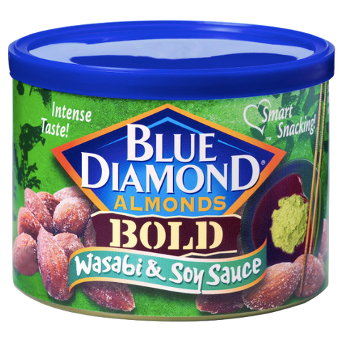Blue Diamond Almonds, Bold Wasabi & Soy Sauce, 6 oz - Water Butlers