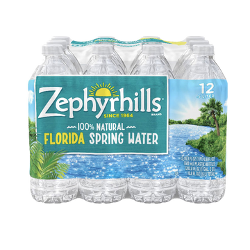Zephyrhills Water 16.9oz bottles, 12 Count