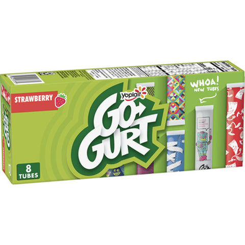Yoplait Go Gurt, Low Fat Yogurt, Strawberry, 16 oz, 8 Count