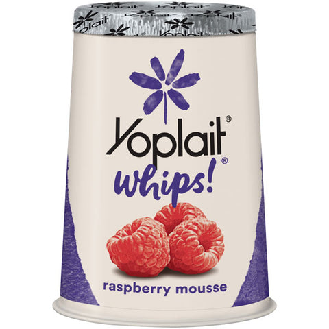 Yoplait Whips! Yogurt, Raspberry Mousse, 4 oz