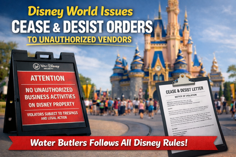 Disney World cease and desist notice to unauthorized third-party businesses operating on resort property