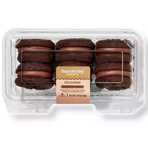 Favorite Day™ Chocolate Soft Sandwich Cookies, 7.75oz., 6 Count