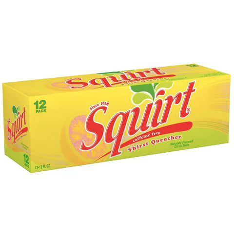 Squirt Soda 12 fl oz Cans, 12 Count