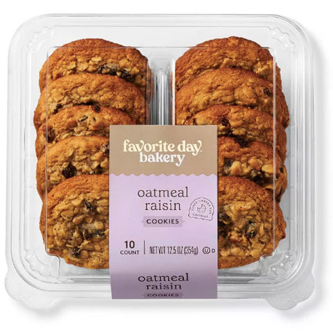 Favorite Day™ Oatmeal Raisin Cookies, 12.5oz, 10 Count