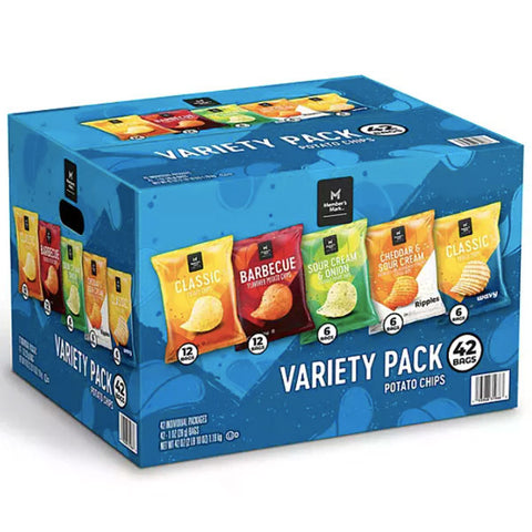 Member's Mark Potato Chips Variety Pack, 1 oz., 42 Count