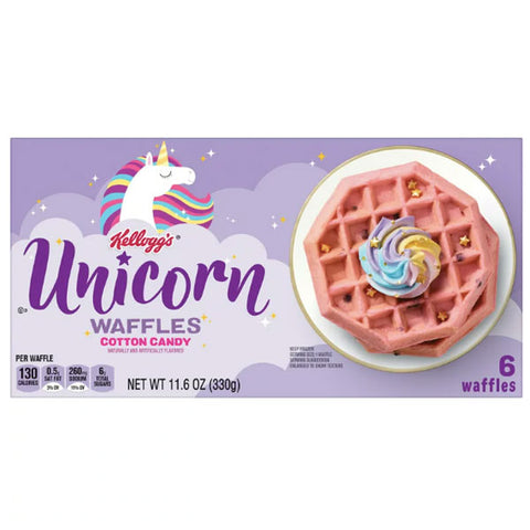 Kellogg's Cotton Candy Frozen Waffles, 11.6 oz, 6 Count