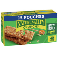 Nature Valley Granola Bars, Crunchy, Oats 'n Honey, 30 Bars