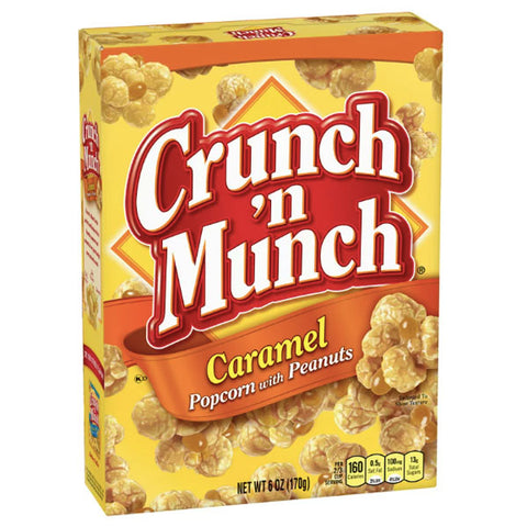 Crunch n' Munch Caramel Popcorn with Peanuts, 6 oz.