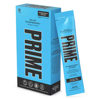 Prime Hydration+ Blue Raspberry Sticks, 9.8g, 6 Count