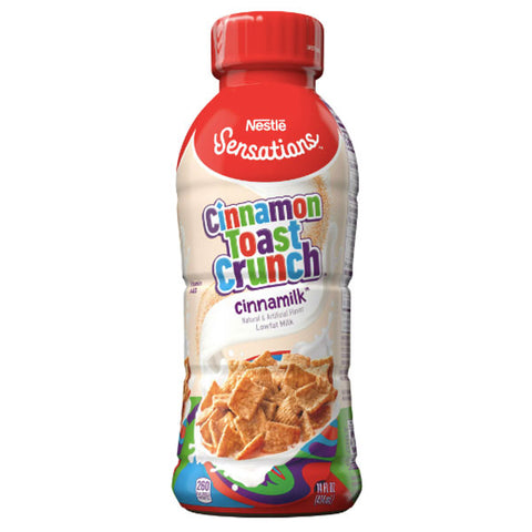 Nestle Sensations Cinnamon Toast Crunch Flavored Lowfat Milk, Ready to Drink, 14 fl oz