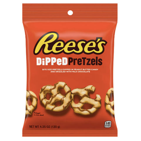 Reese's Milk Chocolate Peanut Butter Dipped Pretzels, 4.25 oz