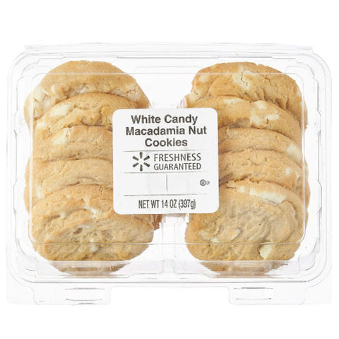 Freshness Guaranteed White Candy Macadamia Nut Cookies, 14 oz, 10 Count