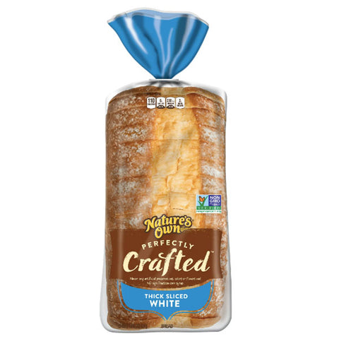 Nature's Own Perfectly Crafted White Bread, Thick-Sliced Loaf, 22 oz