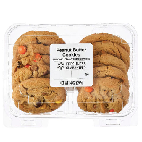 Freshness Guaranteed Peanut Butter Cookies, 14 oz, 10 Count