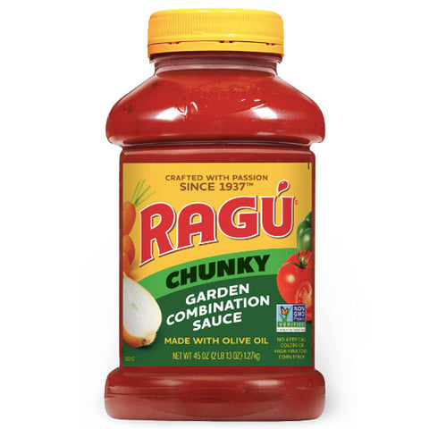 Ragu Chunky Garden Combination Pasta Sauce, 45 oz.