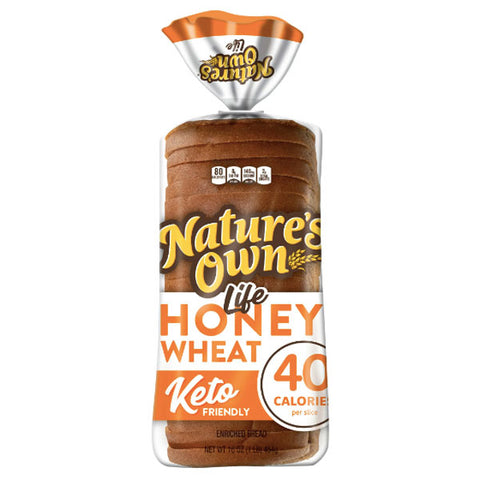 Nature's Own Life 40 Calorie Honey Wheat, Keto Friendly, 16 oz