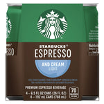 Starbucks Doubleshot, Espresso & Cream Light Coffee 4 Count