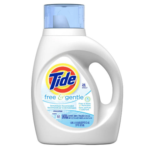 Tide Free & Gentle, 25 Loads Liquid Laundry Detergent, 34 fl oz