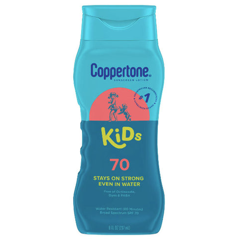 Coppertone Kids SPF 70, Sunscreen Water Resistant Lotion, 8 fl oz