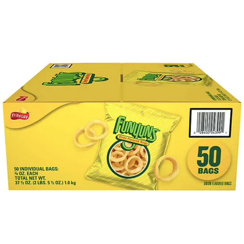 Funyuns Onion Rings Snacks, 0.75 oz., 50 Count