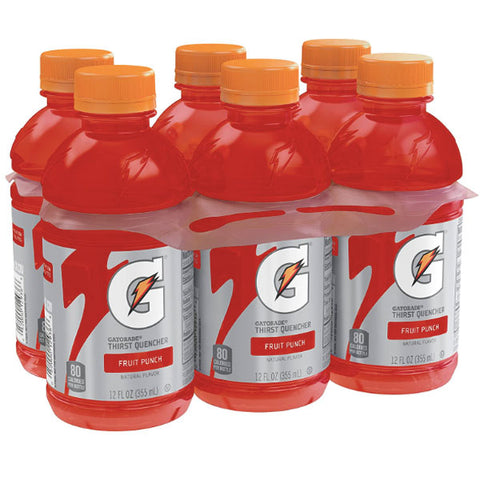 Gatorade Fruit Punch Thirst Quencher Sport Drinks, 12 Fl Oz, 6 Count