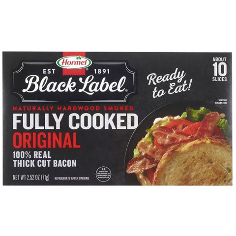 Hormel Fully Cooked Bacon Slices, 2.52oz. 10 Count