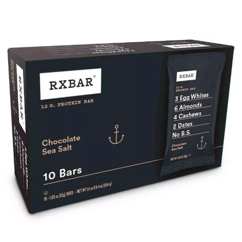 RXBAR Chocolate Sea Salt Protein Bars, 10 Count