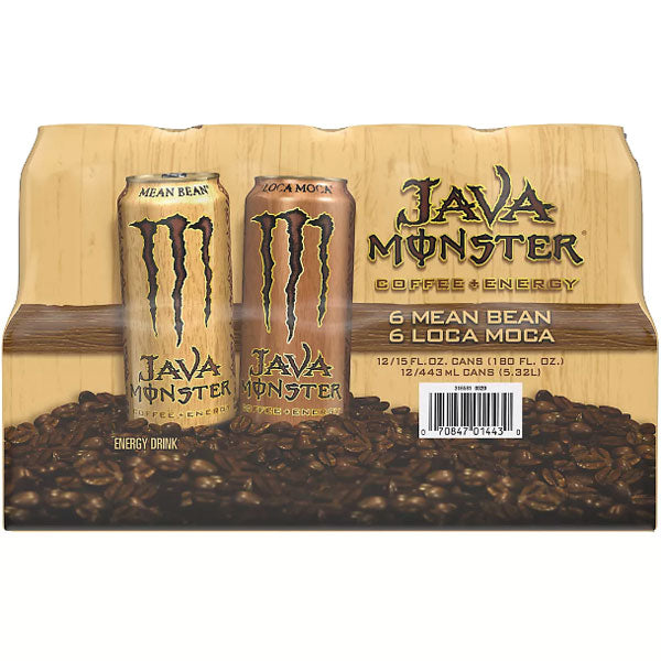 Monster Energy Drink, Java Variety Pack, 15 oz., 12 Count – Water Butlers