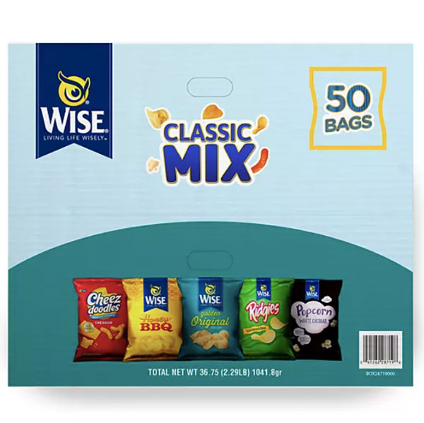 Wise Variety Pack Chips, 50 Count