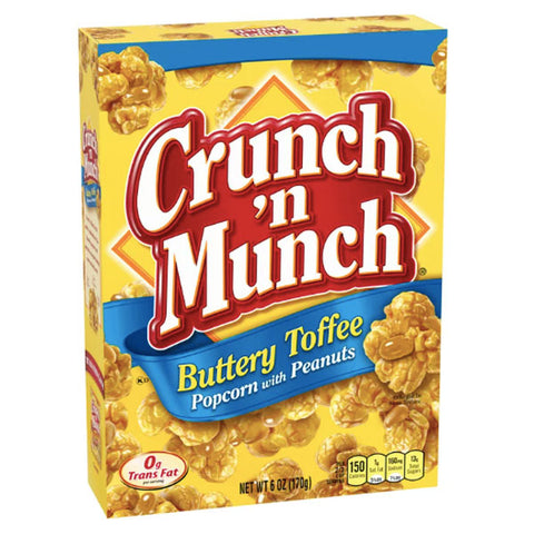 Crunch n' Munch Buttery Toffee Popcorn with Peanuts, 6 oz.