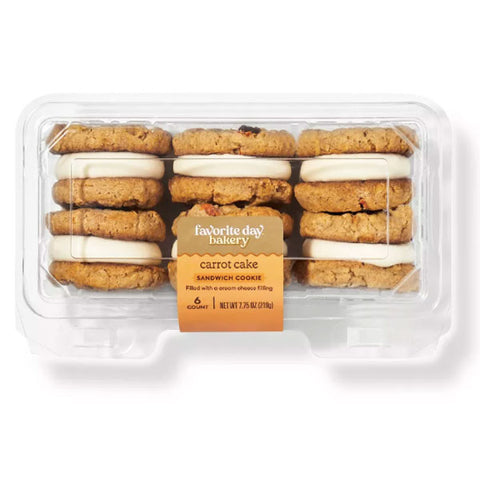 Favorite Day™ Carrot Cake Soft Sandwich Cookies, 7.75oz., 6 Count