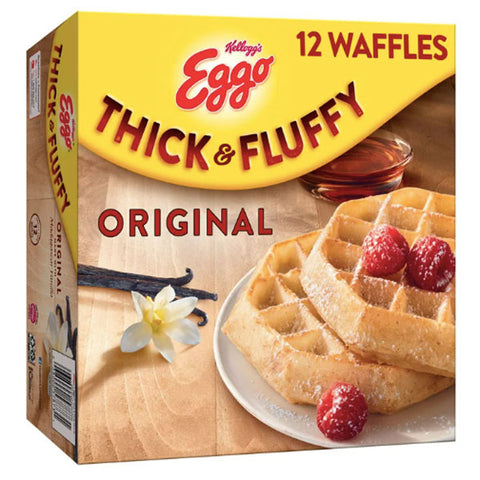 Eggo Thick and Fluffy Original Frozen Waffles, 23.2 oz. 12 Count