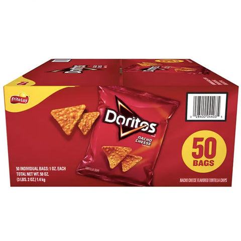 Doritos Nacho Cheese Tortilla Chips, 1 oz., 50 Count