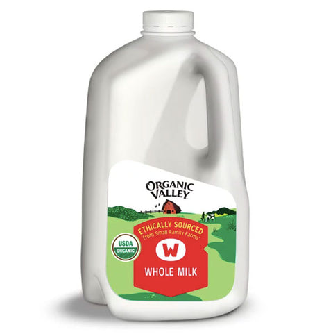 Organic Valley Ultra Pasteurized Whole Milk, 128 Fl Oz