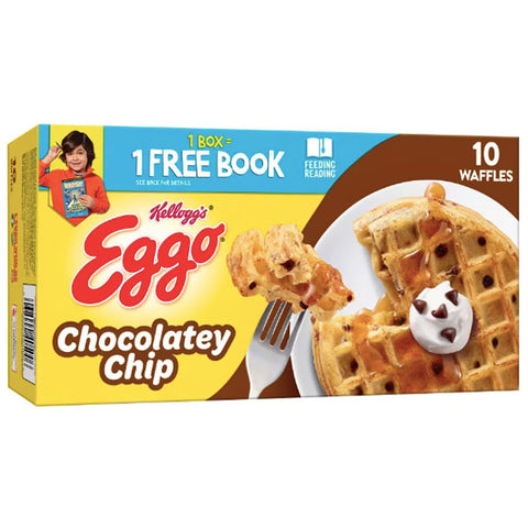 Kellogg's Eggo Chocolatey Chip Frozen Waffles, 10 Count