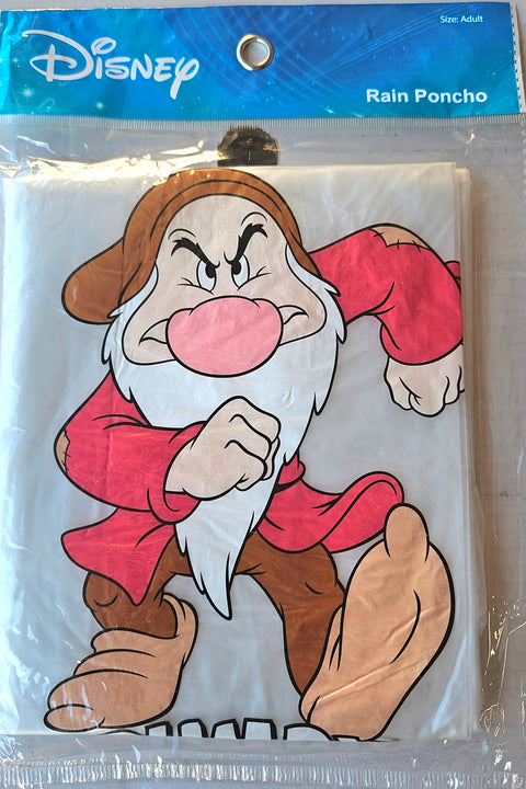 Adult Disney Grumpy Rain Poncho