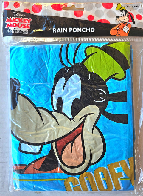 Adult Disney Goofy blue Rain Poncho