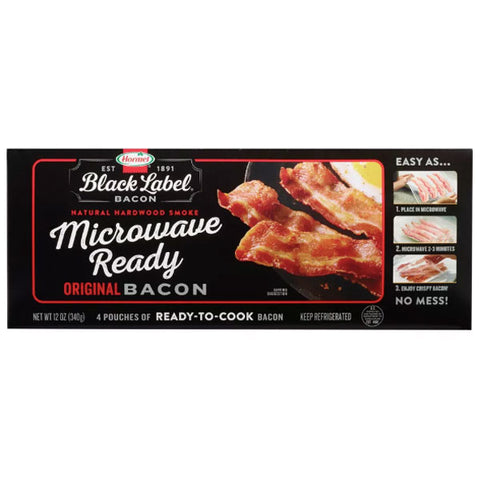 Hormel Original Microwave Ready Bacon Slices, 12oz