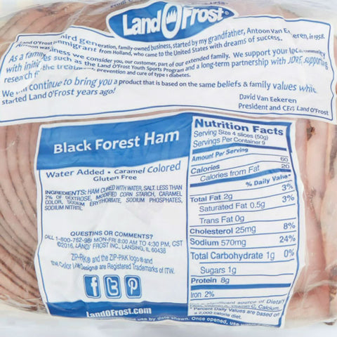 Land O'Frost Premium Old World Style Black Forest Ham, 16 oz