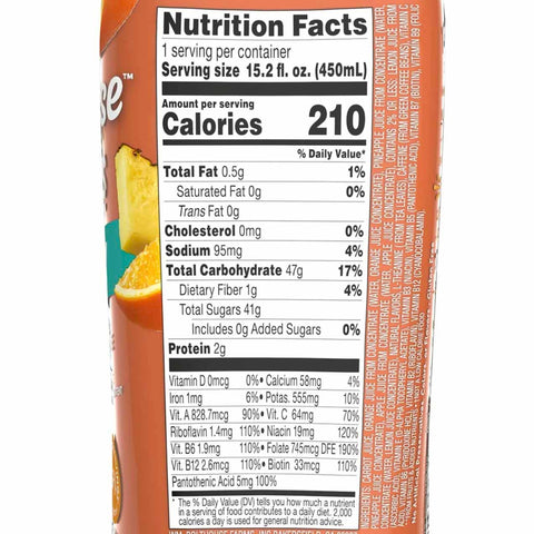 Bolthouse Farms Energy Smoothie, Pineapple Carrot and Orange, 15.2 oz.