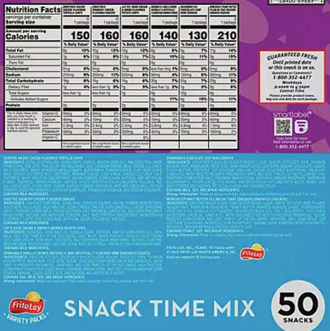 Frito-Lay Snack Time Mix, 1 oz., 50 Count