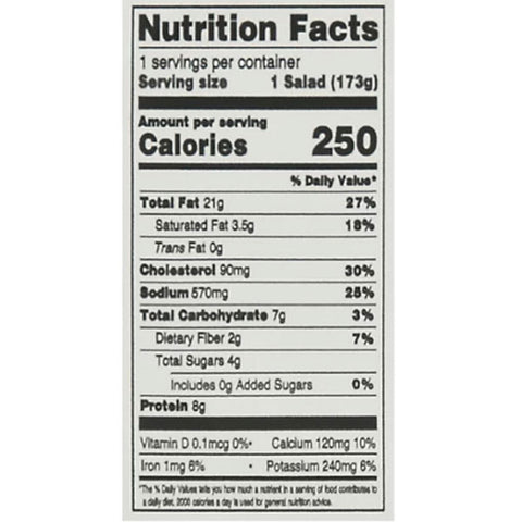 Simply Fresh Salads Salad with Ranch Dressing, Deluxe Chef, 6.1 oz ...