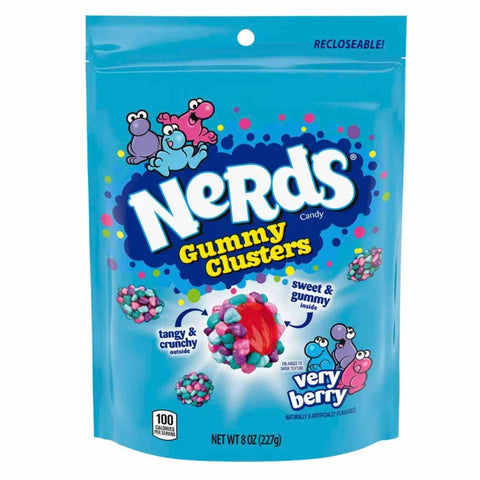 Nerds Gummy Clusters, Very Berry Candy, 8 oz