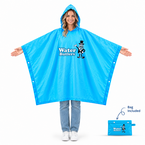Adult Water Butlers Reusable Poncho (Bag Included)