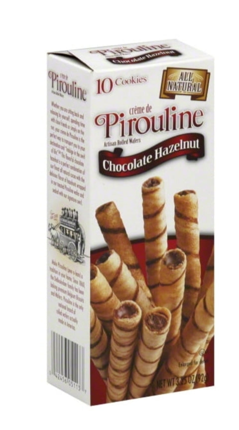 Pirouline Chocolate Hazelnut Cream Filled Wafers, 3.25 oz.