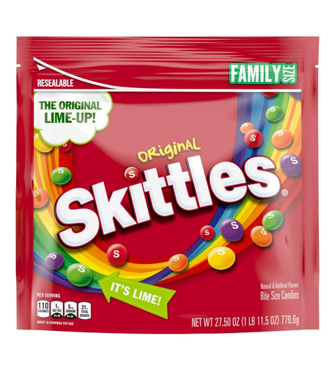 Skittles Original Candy Family Size Bag,  27.5 oz