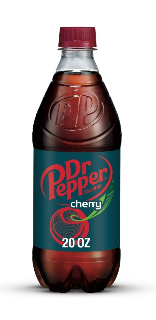Dr Pepper Cherry Soda, 20 oz Bottle