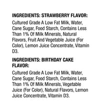 Danimals Strawberry Explosion & Birthday Cake Variety Pack Smoothies, 3.1 Oz., 12 Count