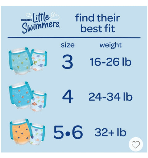 Huggies Little Swimmers Swim Diapers, Size 4 Medium, 18 Ct